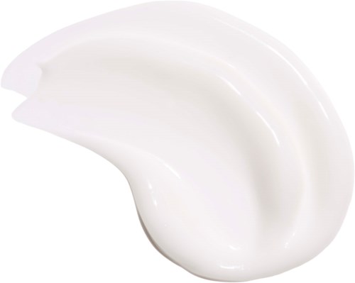 En vit, krokig, keramisk tallrik med en liten pip för att hälla.