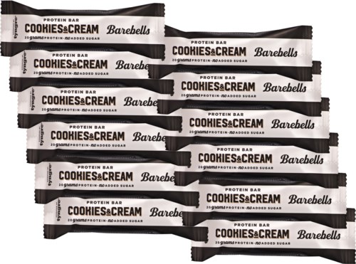 Barebells Orginal Bars Protein Bar Cookies & Cream 12-Pack