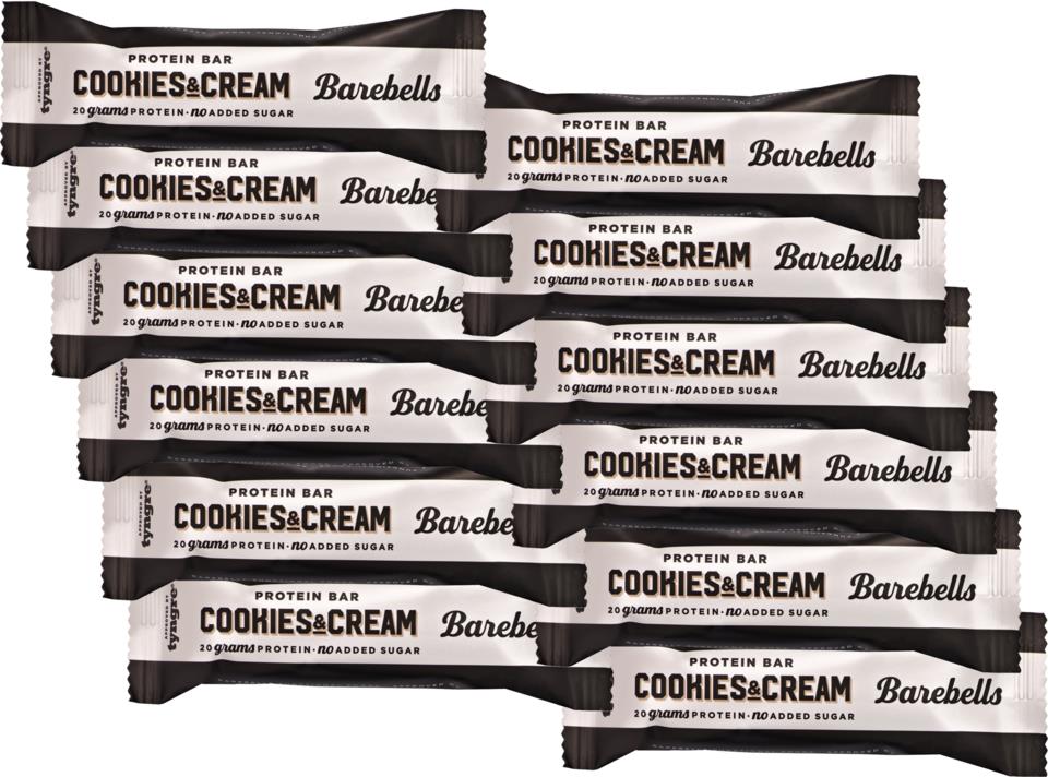 Barebells Protein Bar Cookies & Cream 12-Pack