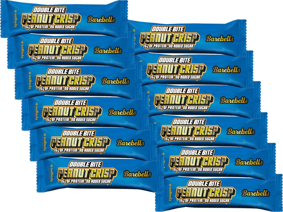 Barebells Protein Bar Double Bite Peanut Crisp 12-Pack