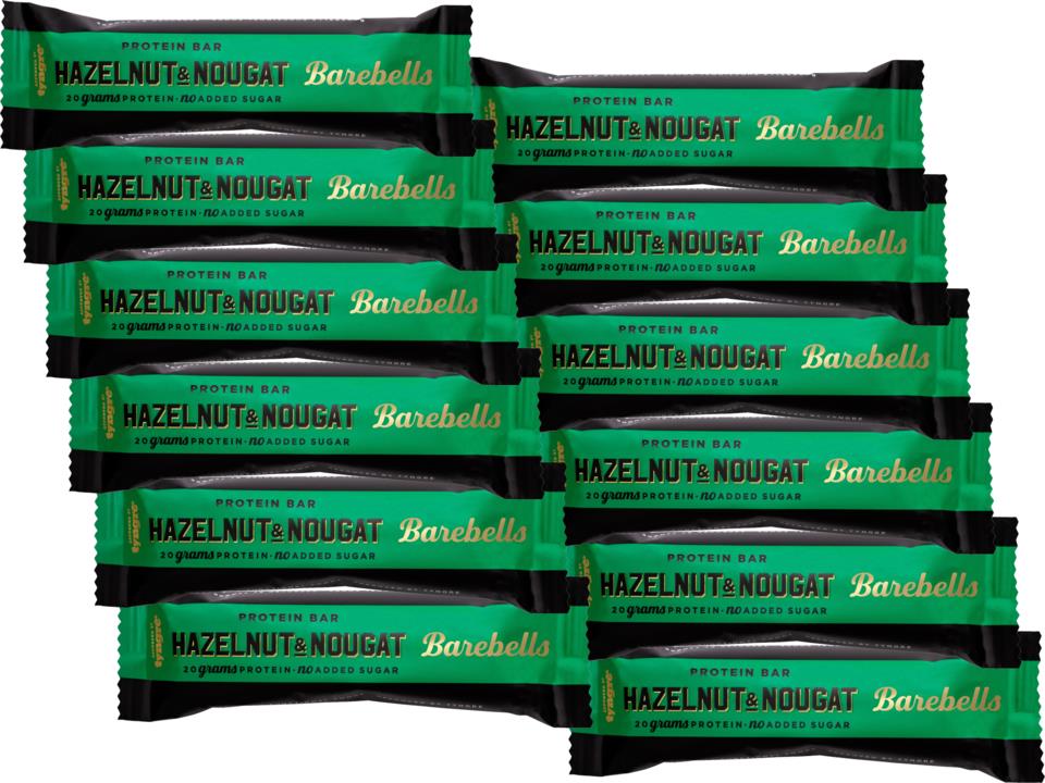 Barebells Protein Bar Hazelnut Nougat 12-Pack