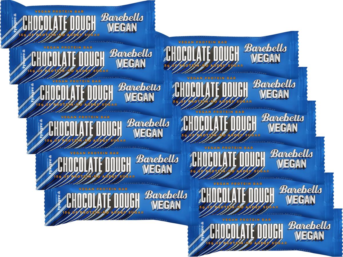 Barebells Vegan Bars Protein Bar Chocolate Dough 12Pack