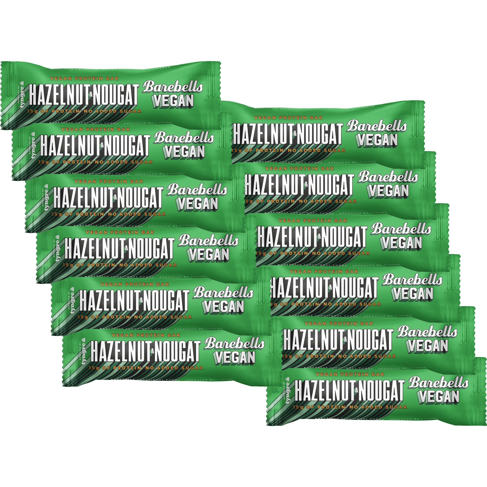 Barebells Vegan Bars Protein Bar Hazelnut & Nougat 12-Pack