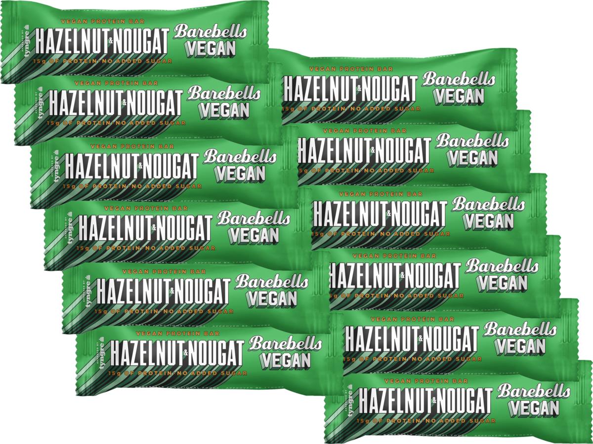 Barebells Vegan Bars Protein Bar Hazelnut & Nougat 12Pack