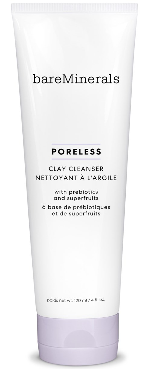 BareMinerals Poreless Clay Cleanser för oljig hud. Innehåller prebiotics och superfruits. 20 ml tub.