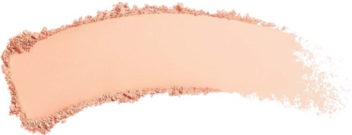A peach-colored makeup crayon with a textured edge, lying on a black background.
