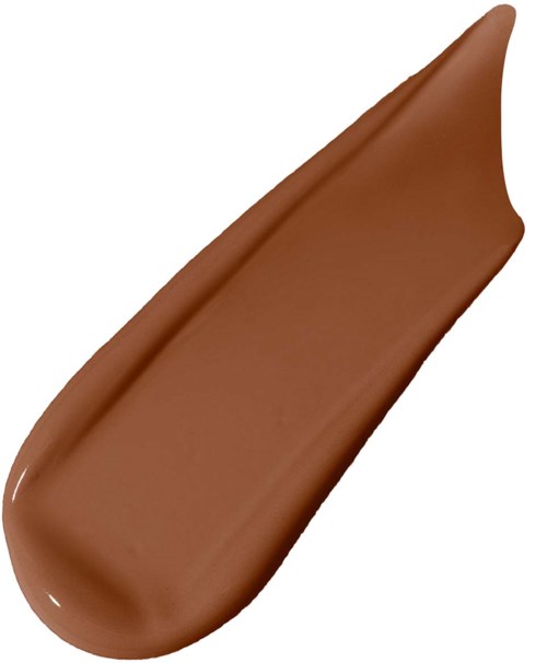 En strimma av brun kräm eller färg med slät yta och rundade kanter.