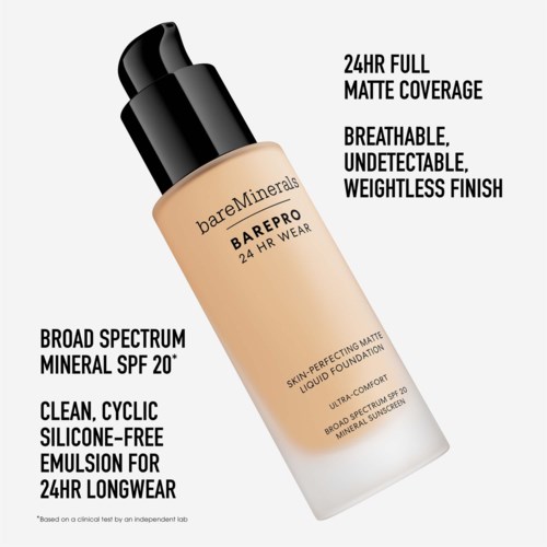 bareMinerals BAREPRO 24HR Skin-Perfecting Matte Liquid Foundation SPF 20 Deep 57 Neutral