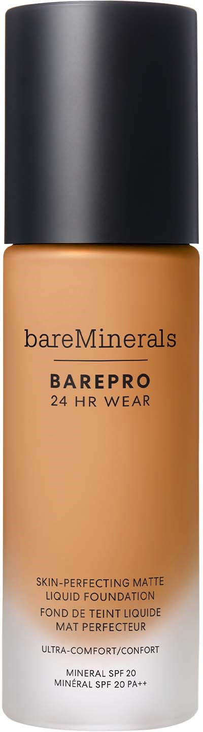 bareMinerals BAREPRO 24HR Skin-Perfecting Matte Liquid Foundation SPF 20 Medium Deep 40 Warm