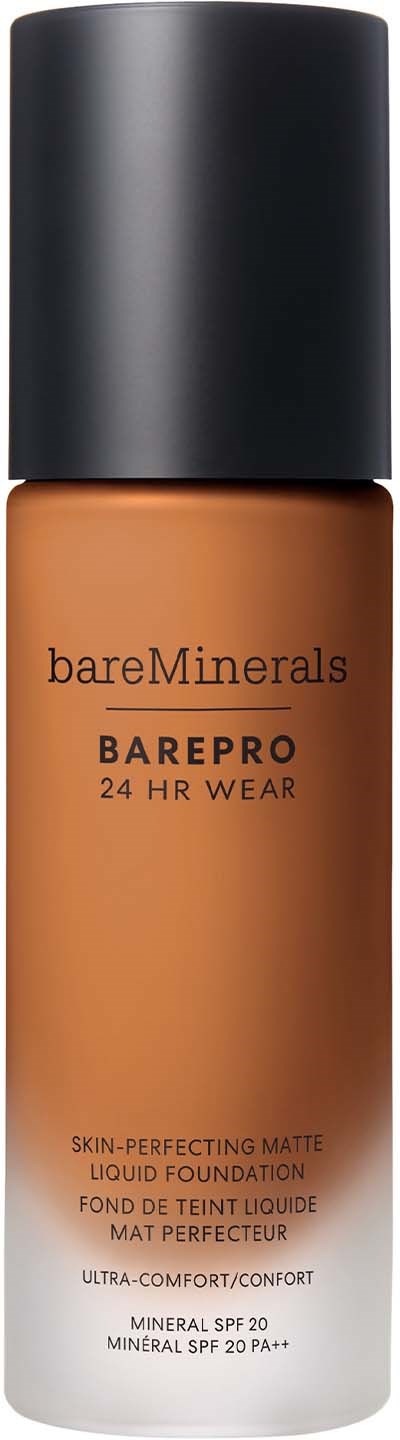bareMinerals BAREPRO 24HR Skin-Perfecting Matte Liquid Foundation SPF 20 Medium Deep 46 Warm