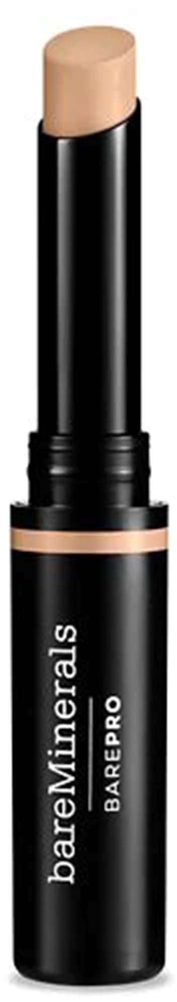En beige sminkstift med svart emballasje merket 'bareMinerals BarePro'.