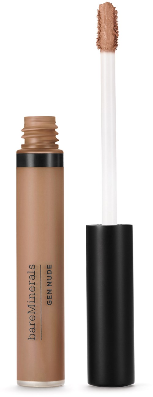 Peitevoide lipidikynällä, vaalean ruskea sävy, musta korkki. Merkki on bareMinerals, teksti 'GEN NUDE'.