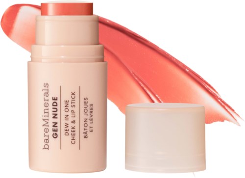 bareMinerals GEN NUDE Dew in One Cheek & Lip Stick Just Peachy