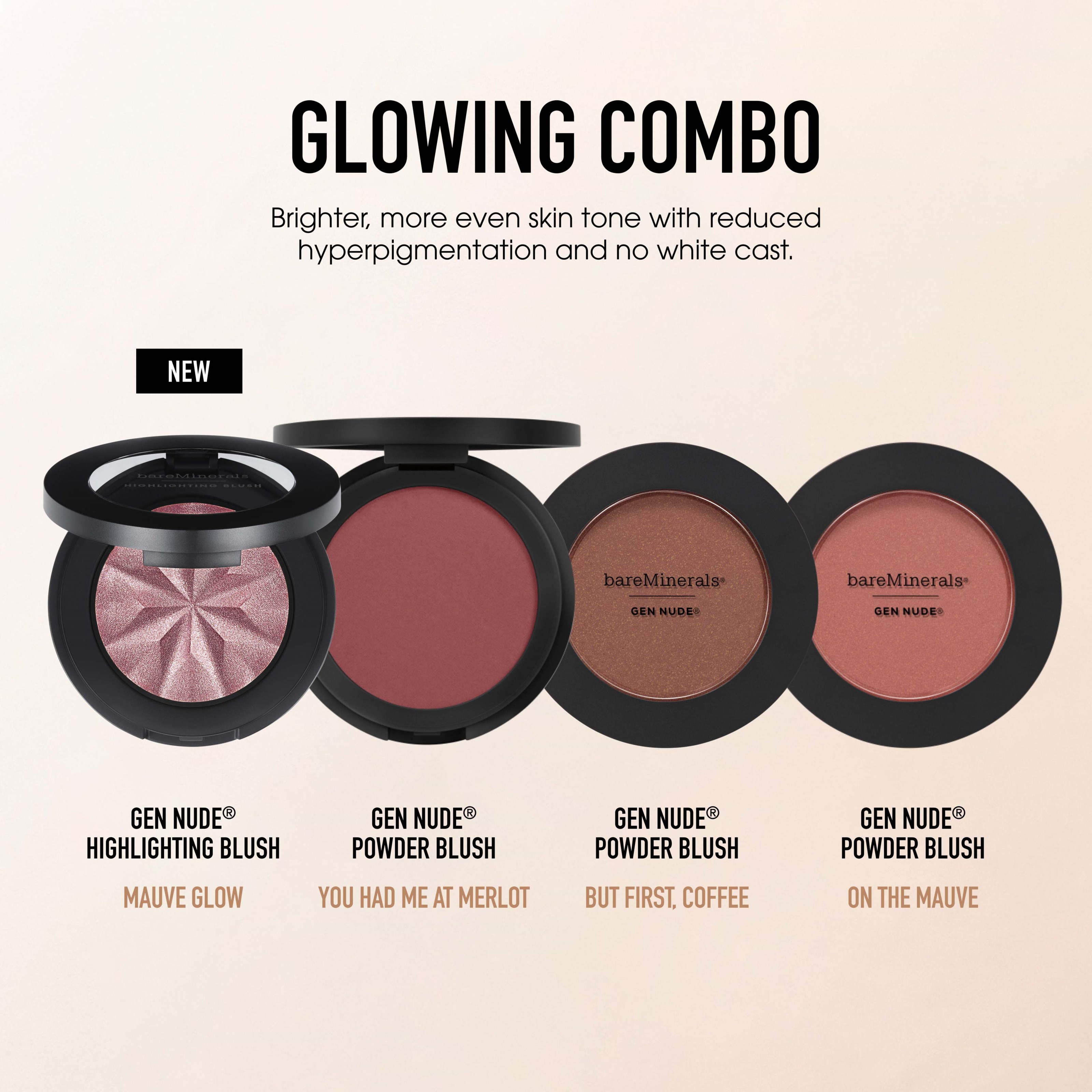 bareMinerals GEN NUDE Highlighting Blush Mauve Glow 02 (obrázok 5)