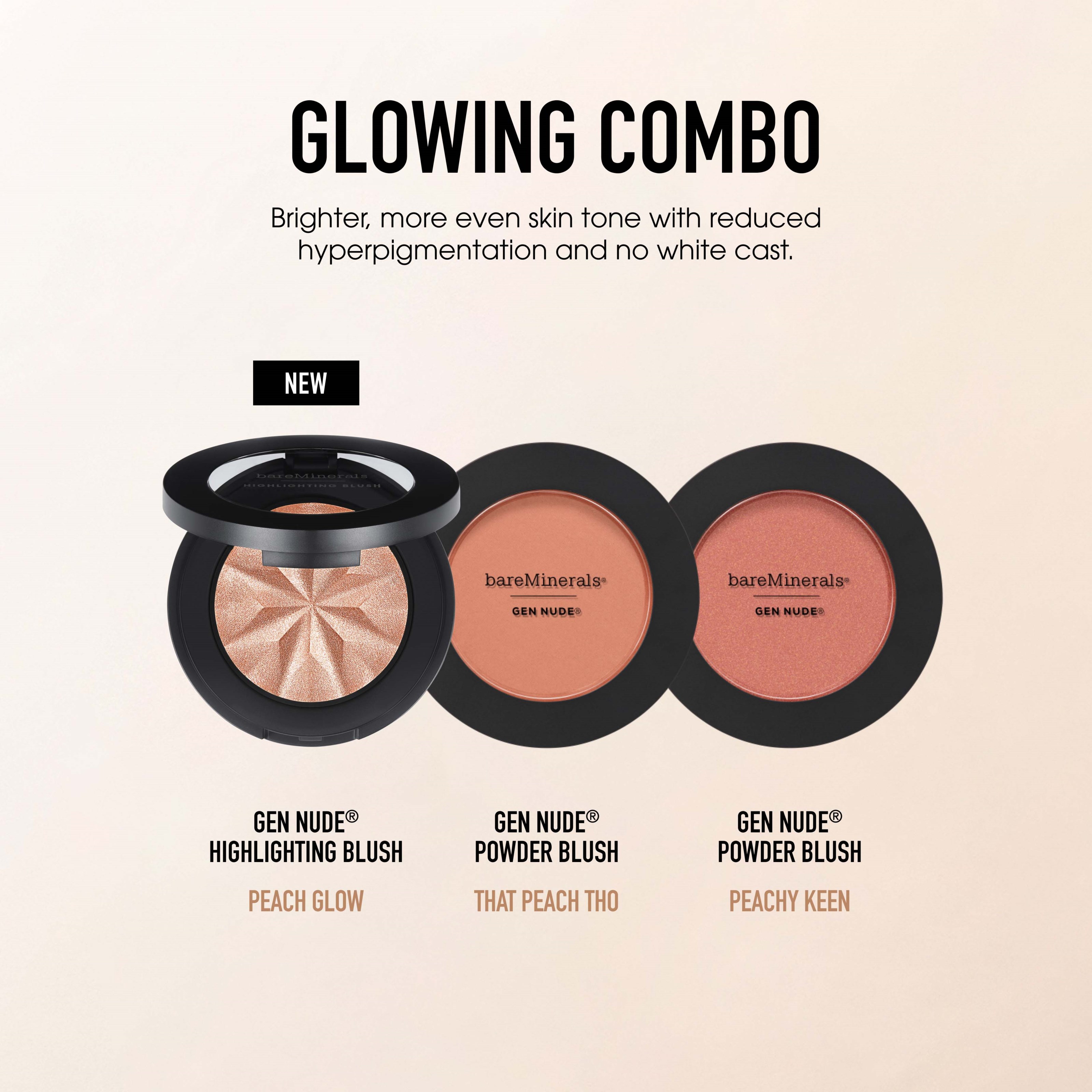 bareMinerals GEN NUDE Highlighting Blush Peach Glow 03 (obrázok 5)