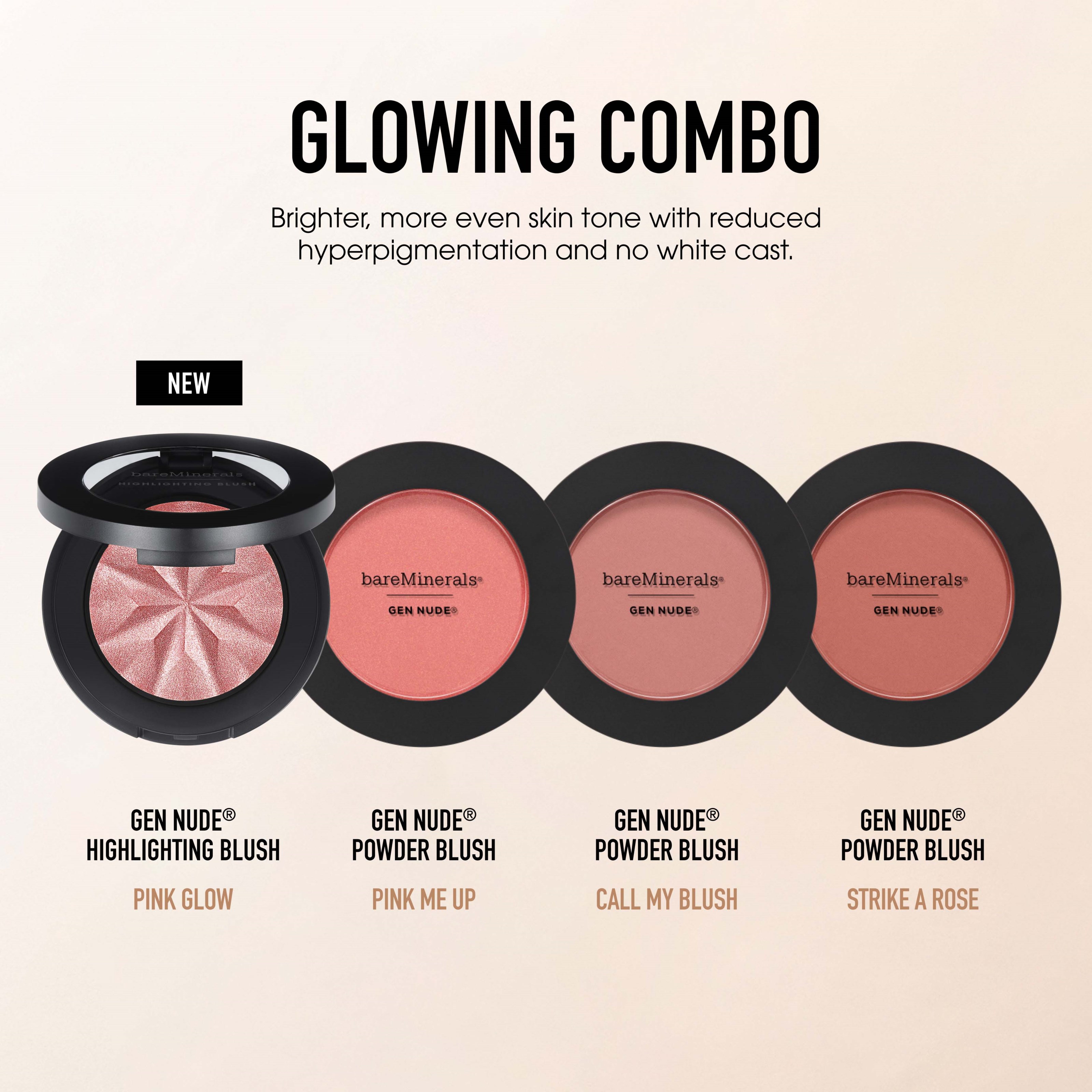 bareMinerals GEN NUDE Highlighting Blush Pink Glow 04 (obrázok 5)