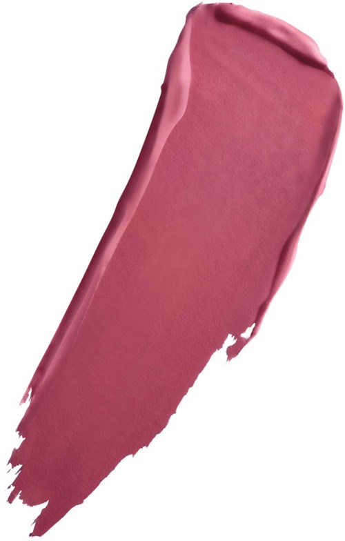 Ett rosa sminkprodukt, möjligen läppstift eller kräm, med en smutsig kant på en vit bakgrund.