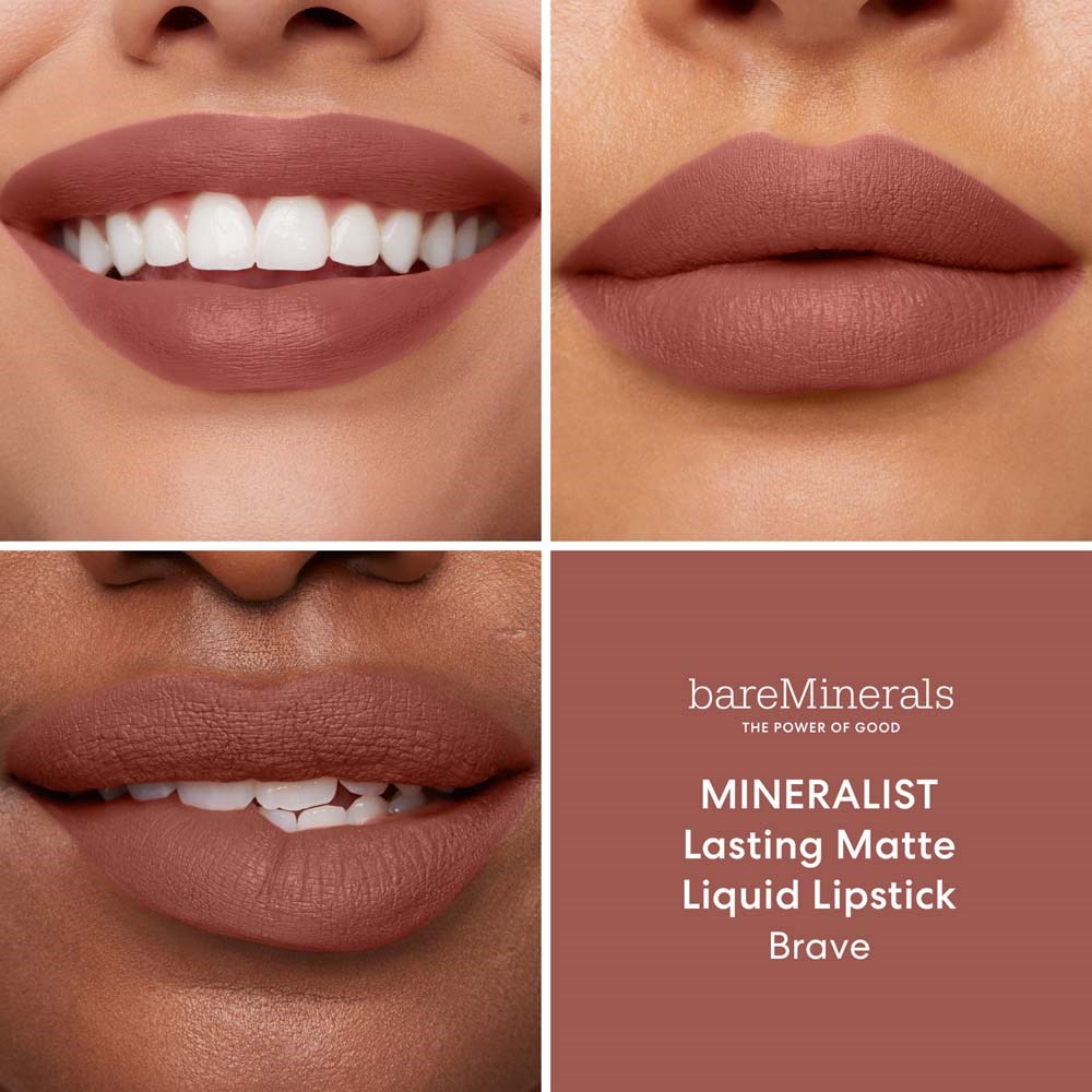 bareMinerals MINERALIST Lasting Matte Liquid Lipstick Brave (obrázok 3)