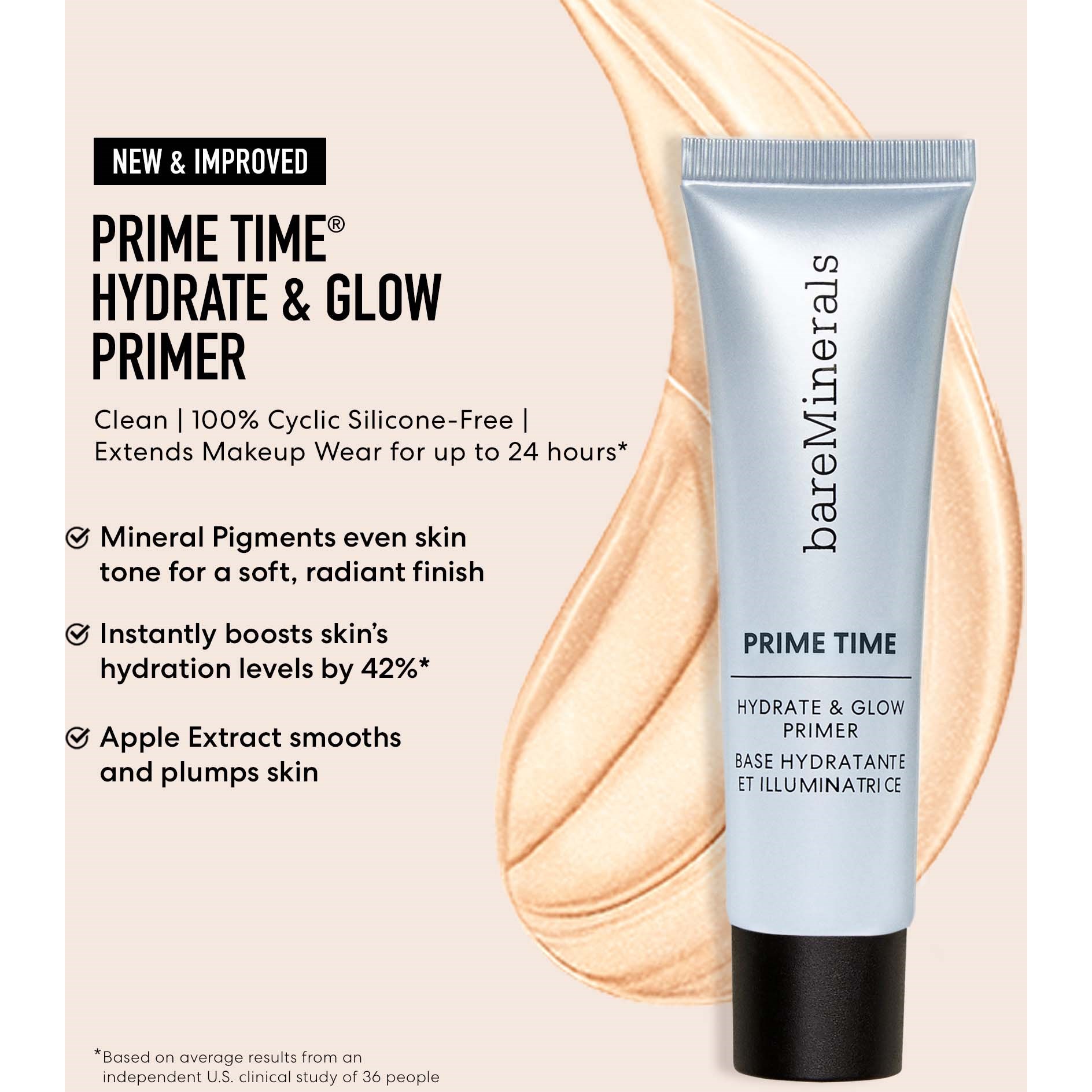 bareMinerals PRIME TIME Hydrate & Glow Primer 30 ml (obrázok 4)