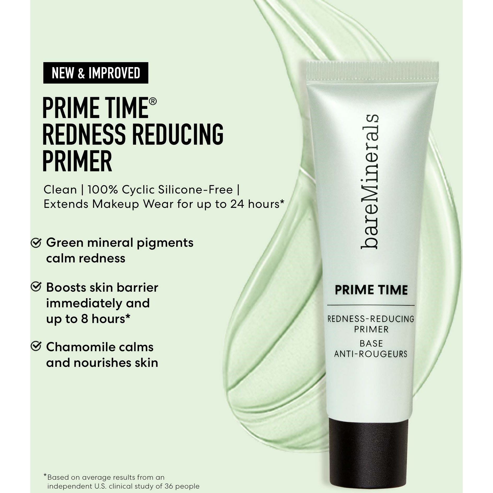 bareMinerals PRIME TIME Redness Reducing Primer 30 ml (obrázok 4)