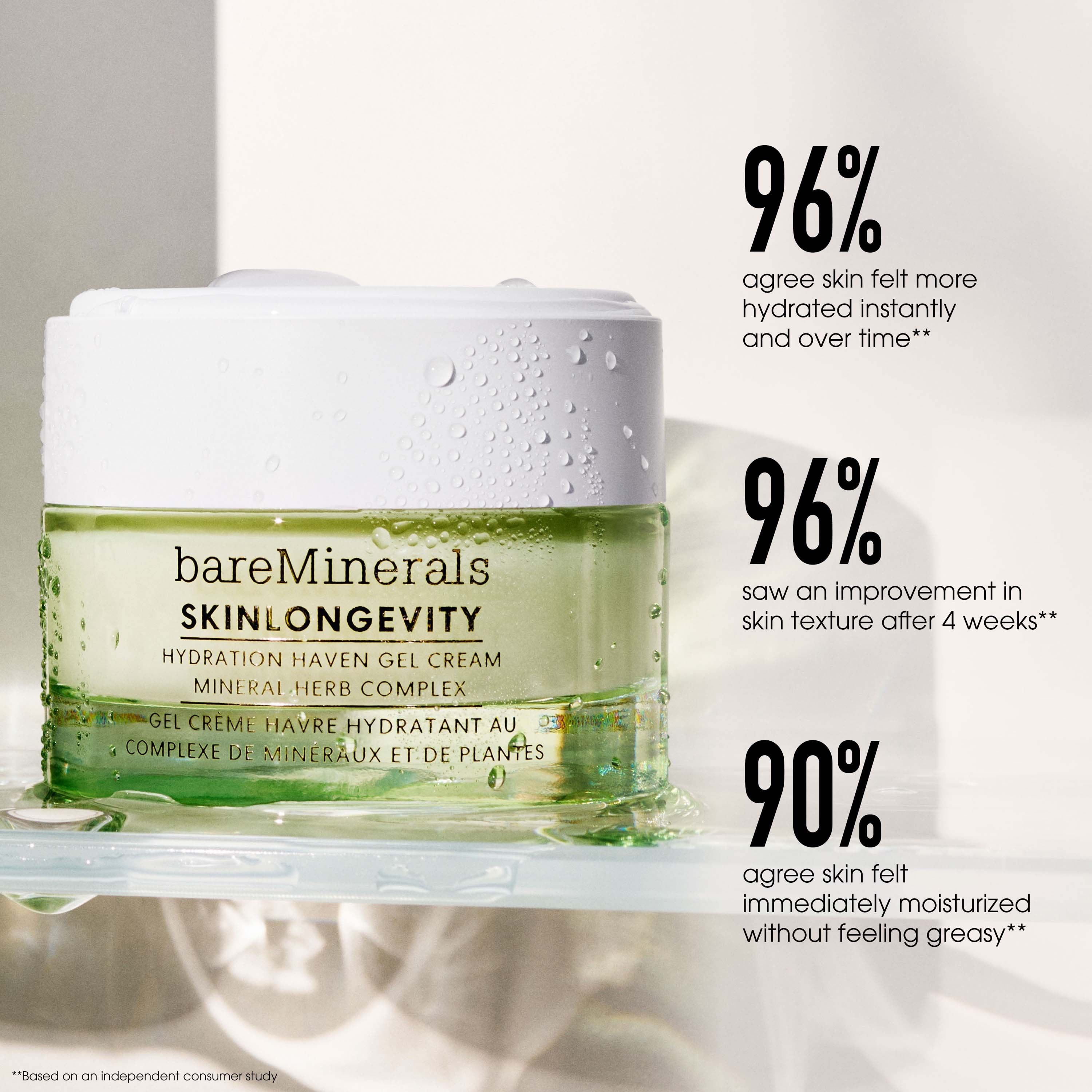bareMinerals SKINLONGEVITY Hydration Haven Gel Cream (zdjęcie 9)