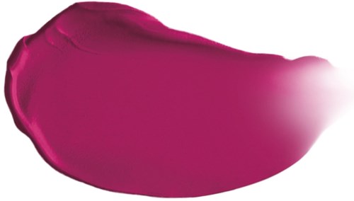 En stor, rosa, glänsande klumpa med blank yta, kurvig form och slät textur.