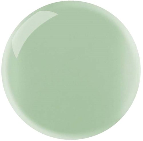 A large, shiny, light green sphere with a reflection on its surface.
