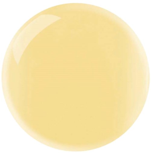 A large, round, yellowish-beige ball with a shiny surface and a small reflection on the top left.