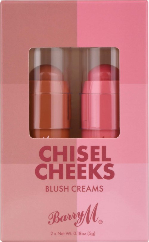 Barry M Chisel Cheeks Blush Creams 2 x 5 g