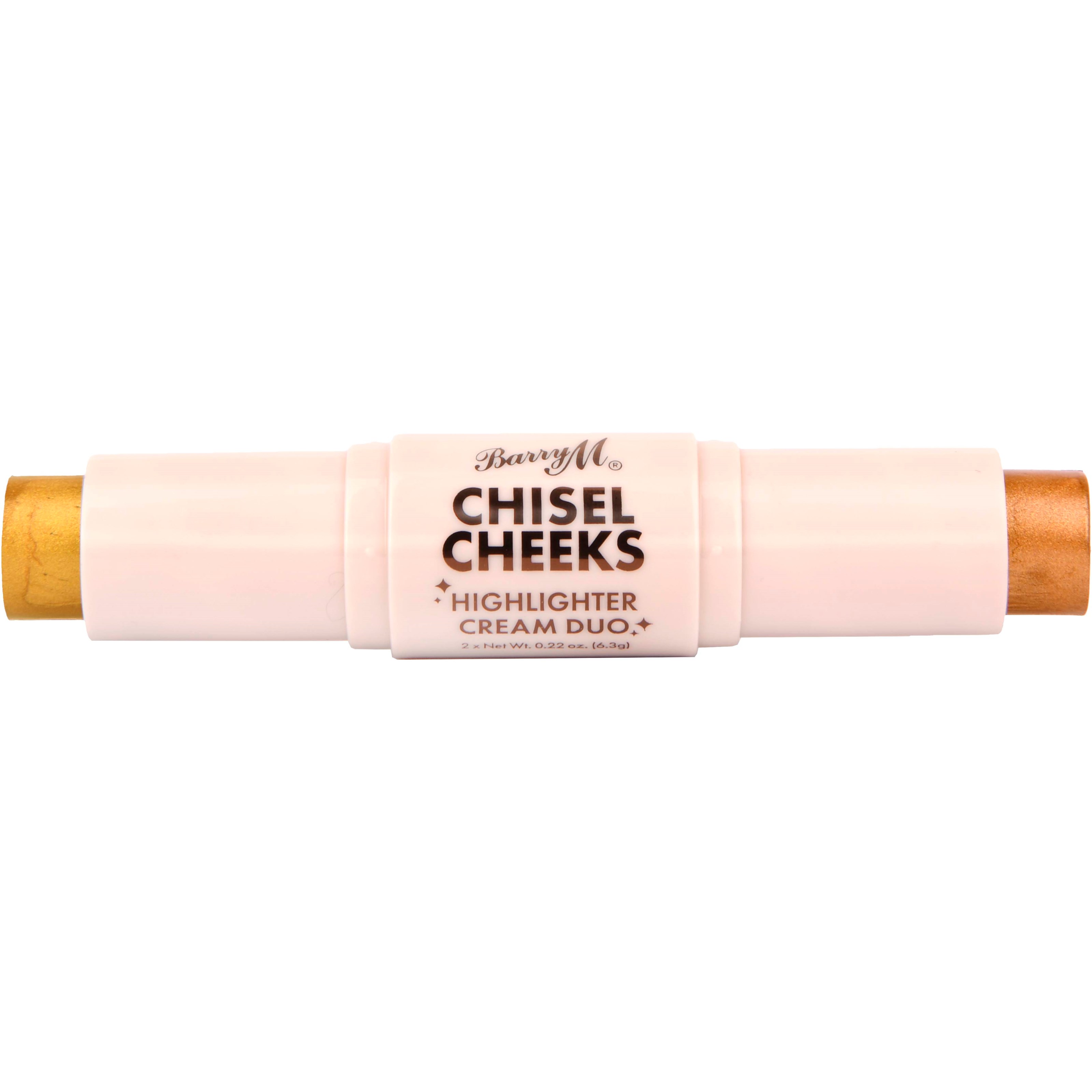 Läs mer om Barry M Chisel Cheeks Highlighter Cream Duo Gold/Bronze