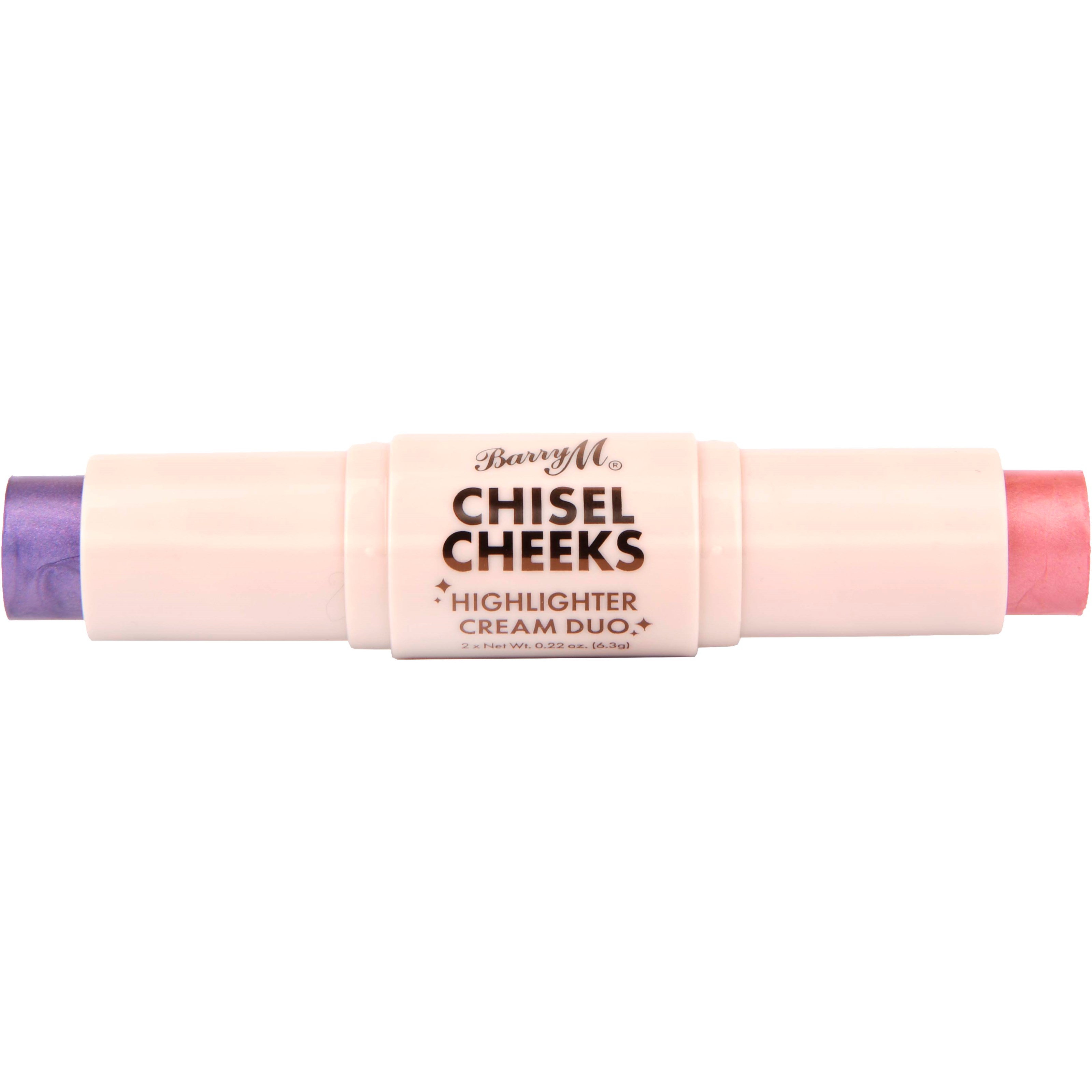 Läs mer om Barry M Chisel Cheeks Highlighter Cream Duo Lilac/Pink