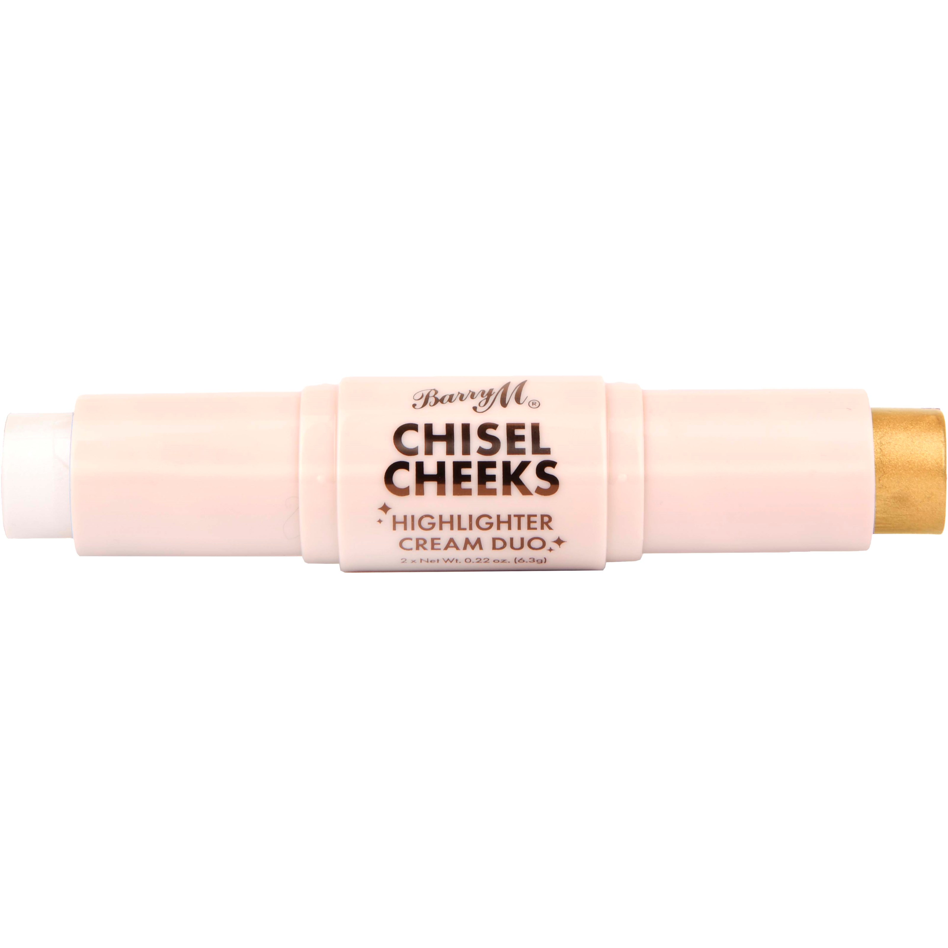 Läs mer om Barry M Chisel Cheeks Highlighter Cream Duo Silver/Gold