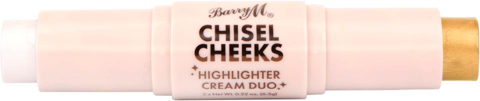 Barry M Chisel Cheeks Highlighter Cream Duo Silver/Gold 12,6