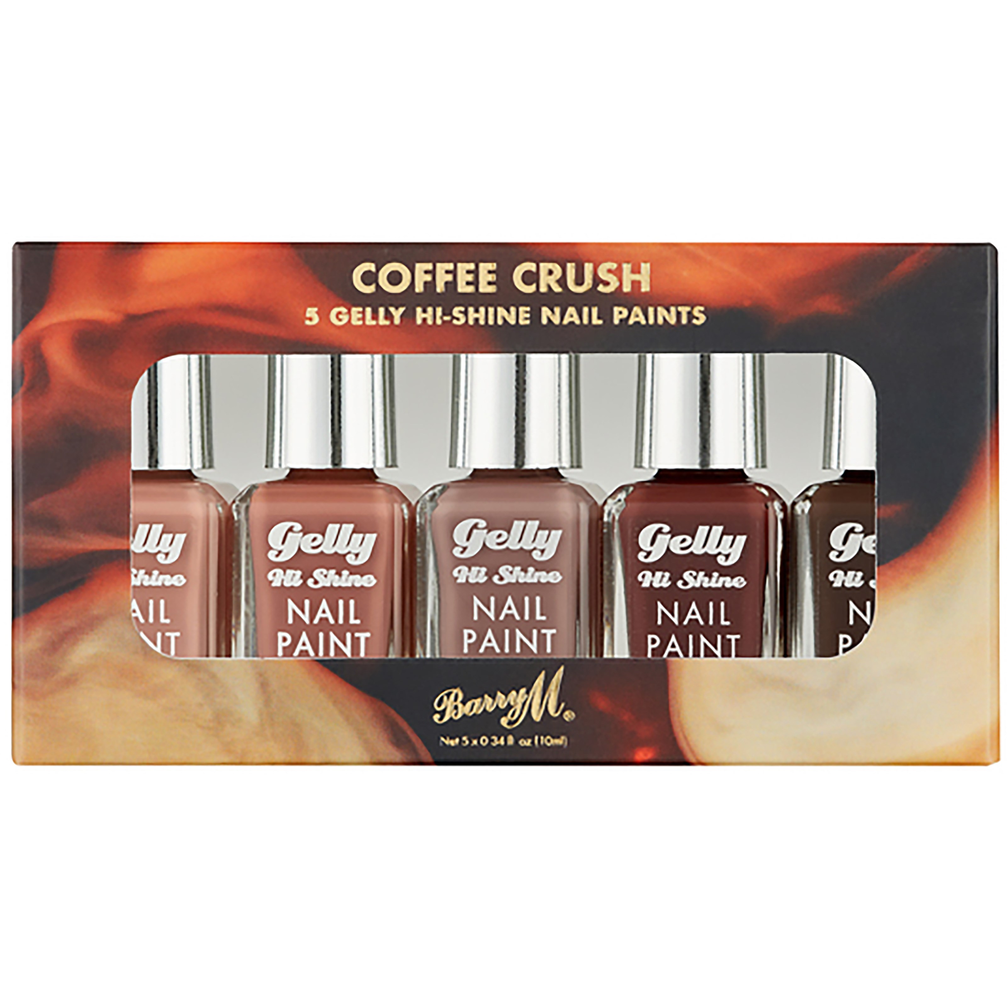 Barry M Coffee Crush Gelly Nail Paint Set