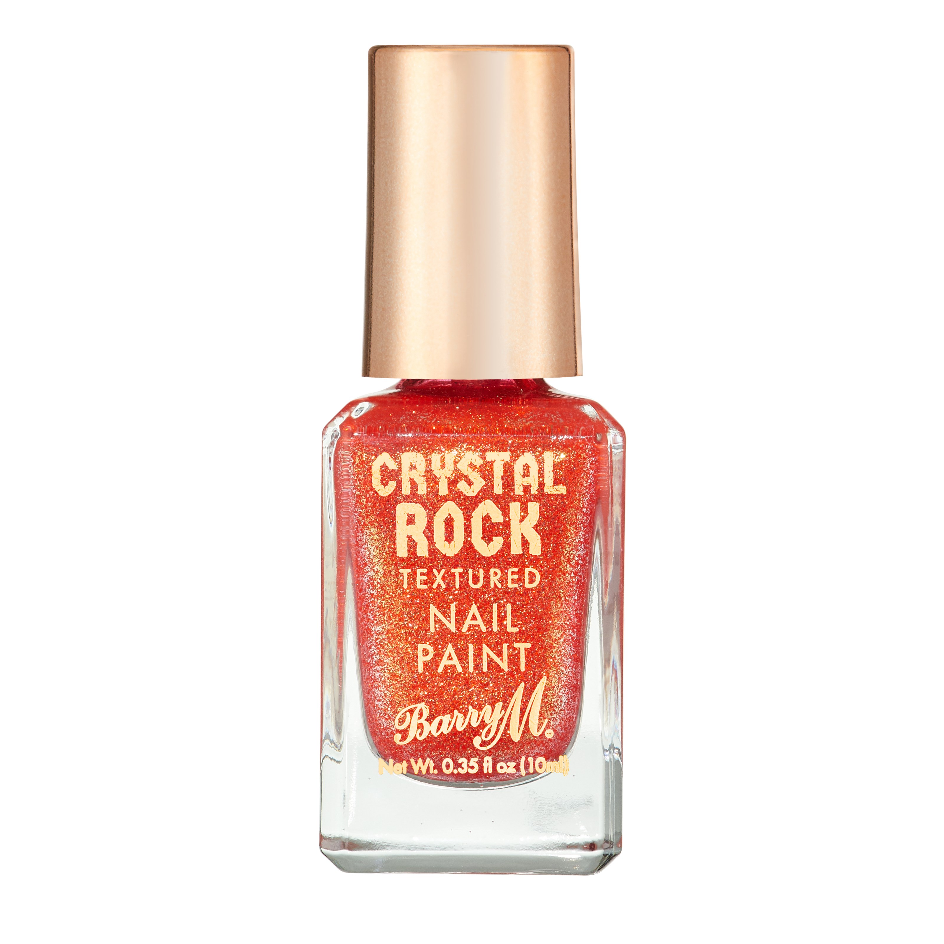 Läs mer om Barry M Crystal Rock Textured Nail Paint Coral Sunstone