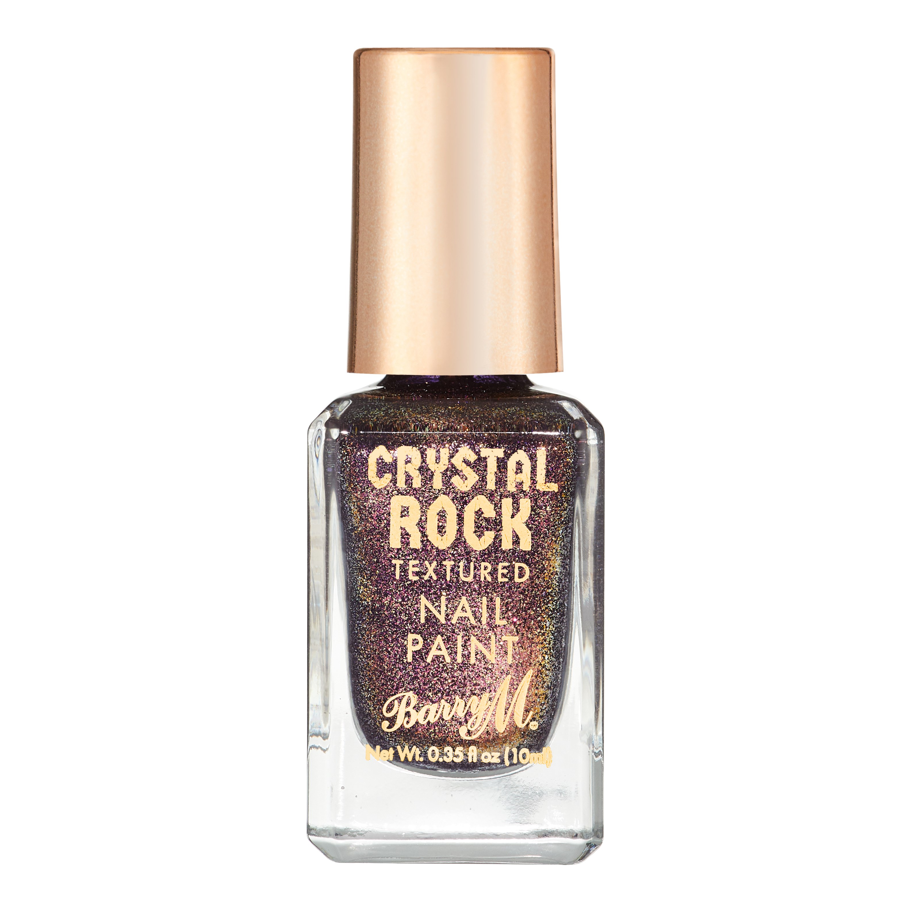 Läs mer om Barry M Crystal Rock Textured Nail Paint Purple Agate