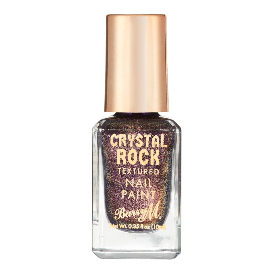 Barry M Crystal Rock Textured Nail Paint Purple Agate