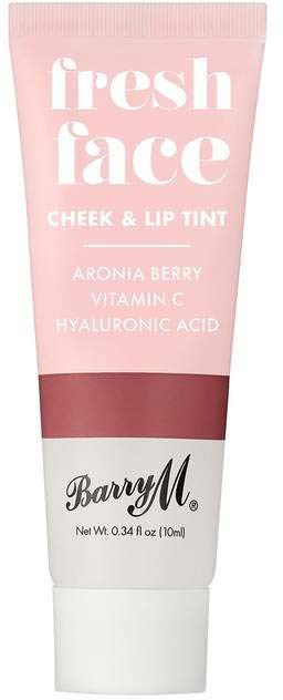 En rosa og hvit tube med kinn- og leppetint fra Barry M, inneholder aroniabær, vitamin C og hyaluronsyre.