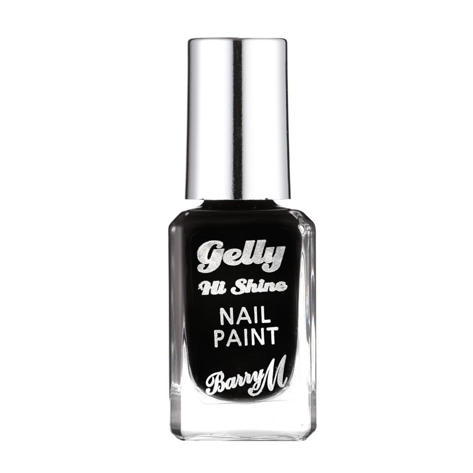 Barry M Gelly Hi Shine Nail Paint Black Forest
