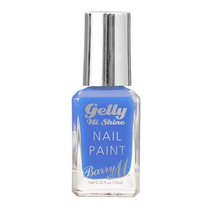 Läs mer om Barry M Gelly Hi Shine Nail Paint Blue Margarita