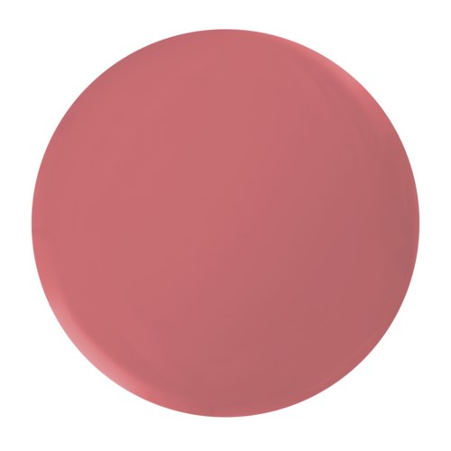 En stor, solid rosa cirkel med en lätt gradient och en glänsande reflektion längst upp till höger.