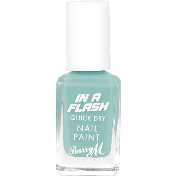 Barry M In A Flash Quick Dry Nail Paint Blue Boost