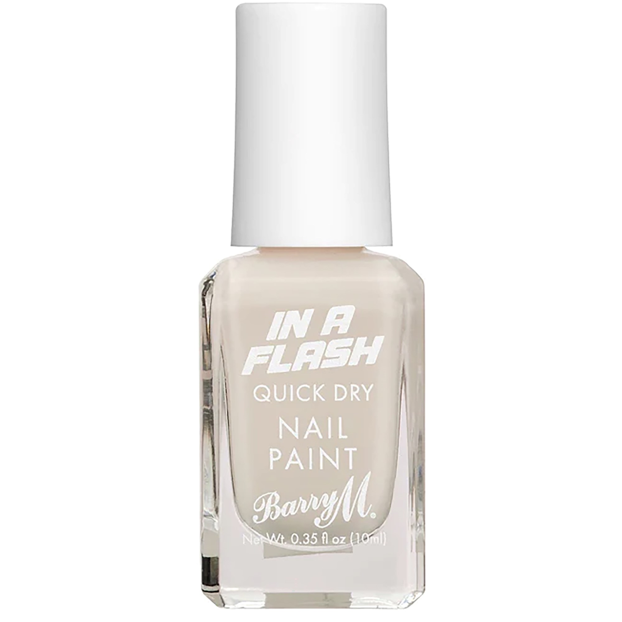 Läs mer om Barry M In A Flash Quick Dry Nail Paint Chaotic Cream