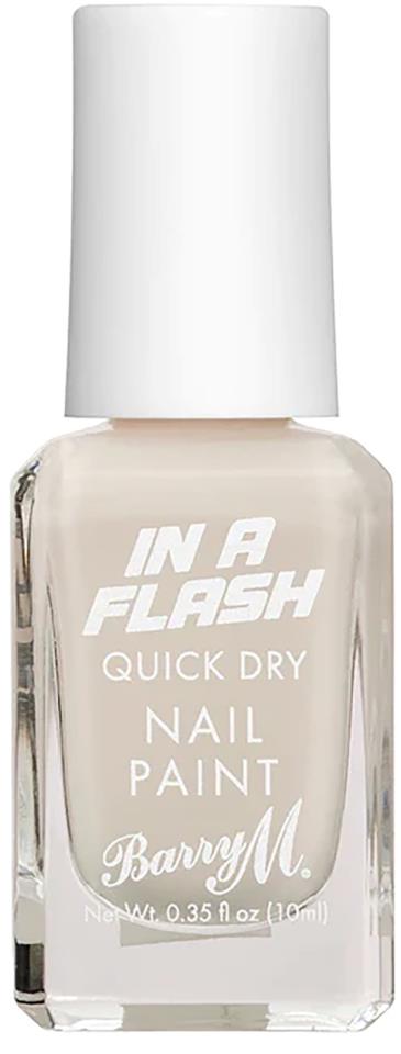 Barry M In A Flash Quick Dry Nail Paint Chaotic Cream 10ml