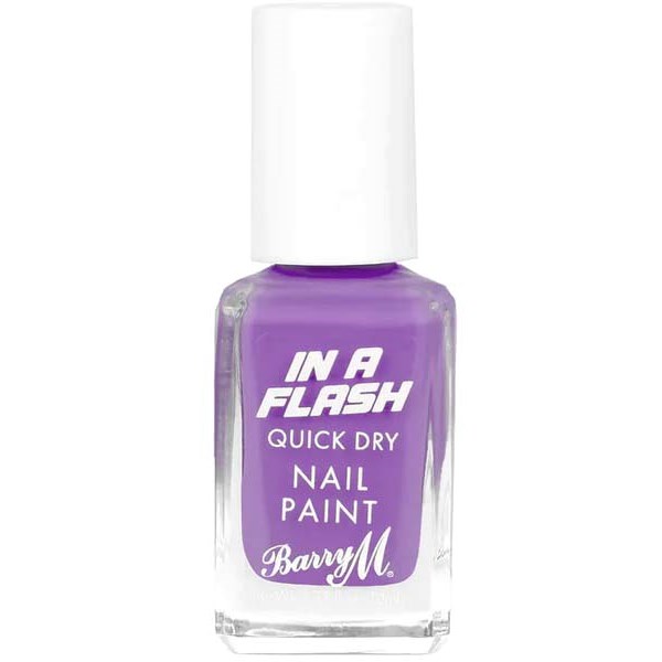Läs mer om Barry M In A Flash Quick Dry Nail Paint Patient Purple