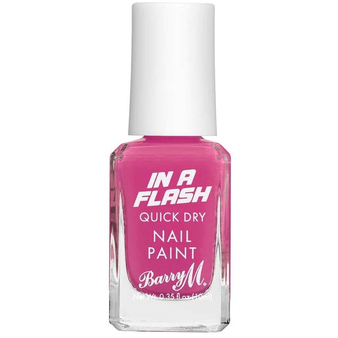 Läs mer om Barry M In A Flash Quick Dry Nail Paint Pink Burst