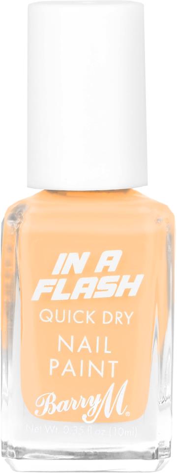 Barry M In A Flash Quick Dry Nail Paint Punchy Peach 10 ml