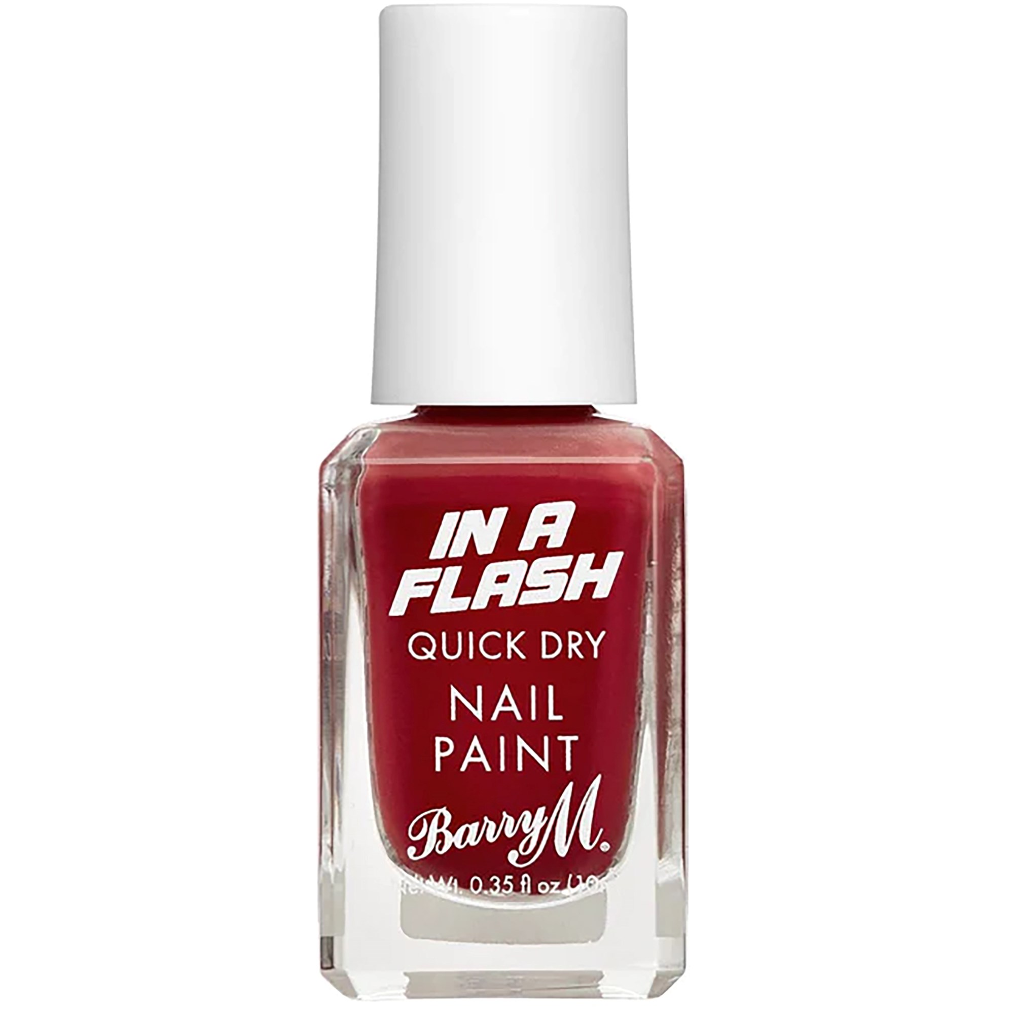 Läs mer om Barry M In A Flash Quick Dry Nail Paint Red Race