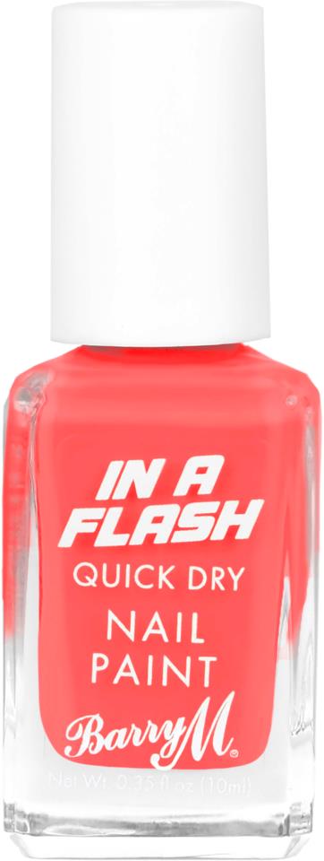 Barry M In A Flash Quick Dry Nail Paint Rocket Red 10 ml
