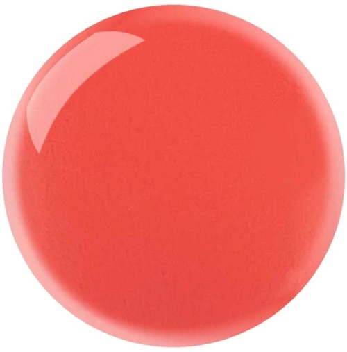 En stor, glänsande, röd-orange boll med en ljusreflex upptill till vänster.